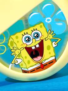 SpongeBob SquarePants | SHEIN 25ml/0.87oz 可愛熊便攜噴霧瓶，可補充手部消毒酒精瓶，配備矽膠保護套，附掛繩，柔軟矽膠材質，迷你卡片噴霧瓶，化妝品旅行分裝瓶，壓頭噴嘴 - 彩色 - 查看 5