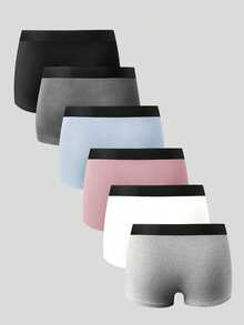 SHEIN Provexi Bóxers de cintura elástica para hombre, color aleatorio - Multicolor - Ver 2