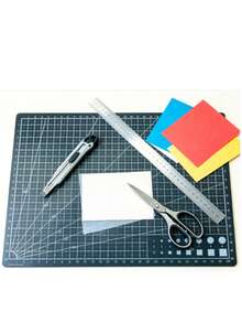 Ultra Size Self Healing Cutting Mat Suitable For Fabric,Paper And Cardboard - Heavyweight Craft,Office,School, - Green Grid Layout And White Edges For Precise Alignment - Soft And Sturdy Surface,Long Lasting - multicolor - View 7