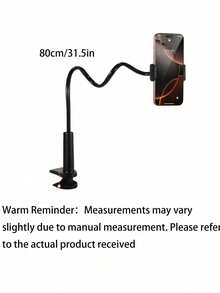 1pc 360° Rotating Universal Adjustable Gooseneck Slouchy Smartphone Holder, Head-Mounted Phone Stand, Dual Clip Bracket, Compatible With 4-7 Inch Phones, Reserved Charging Port, Suitable For Living Room, - Multi-color upgrade - View 13