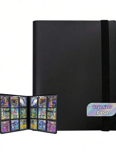 Álbum de 9 bolsillos con carga lateral para 360 tarjetas, organizador de almacenamiento de colección de tarjetas para juegos de cartas coleccionables, tarjetas deportivas, tarjetas de juego, fotos, regalo para coleccionistas de tarjetas