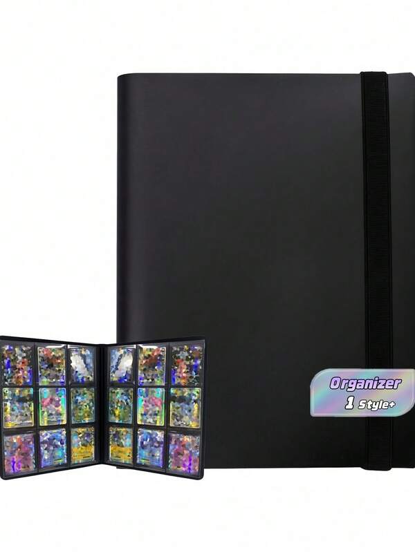 Album Binder Kartu Koleksi 9 Kantong, Kapasitas 360 Kartu, Model Side-Loading, Folder Penyimpanan Koleksi Kartu untuk Permainan Kartu, Kartu Olahraga, Kartu Permainan, Foto, Hadiah untuk Kolektor Kartu