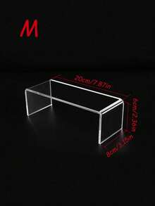 3/4/5-Piece Acrylic Display Stand Set, Clear Organizer For Collectibles, Desserts, Figurines, Cupcake & Candy Sticks, Rectangular Layered Desktop Shelf For Home, Kitchen, Office, Dorm Storage & Decoration - transparent color - View 12