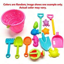 MINKOJA Beach Toy Set For Youngsters To Play With Water And Sand Large Sand Shovel Beach Bucket Sand Digging Tool Timer Accessories, Random Colors - Multicolor - View 10
