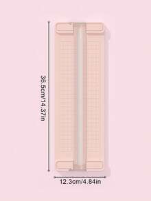 1Pc A3/A4 Portable Paper Trimmer, Easy-To-Use Precision Cutting Tool For School, Home And Office - Durable Plastic Material, Scrapbooking - Single Piece - View 5