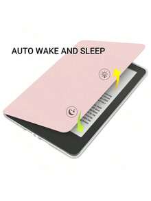 1 Buah Casing Pelindung Kindle Paperwhite Ultra Transparan Akrilik Hard Shell TPU Soft Edge Tahan Guncangan dan Goresan dengan Fungsi Otomatis Bangun Tidur Magnetik untuk Ereader Tablet, Cocok untuk Membaca, Bepergian, dan Hadiah. - Baby Blue - View 3