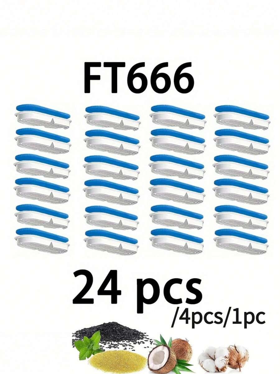 24pcs/4pcs/1pc Water Dispenser Replacement Filter, Suitable For Small And Medium-Sized Cats And Dogs - blue - View 1