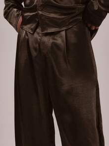 Musero Celana Panjang Satin Model Balon Meruncing dengan Detail Saku Welting. - Olive Green - View 5