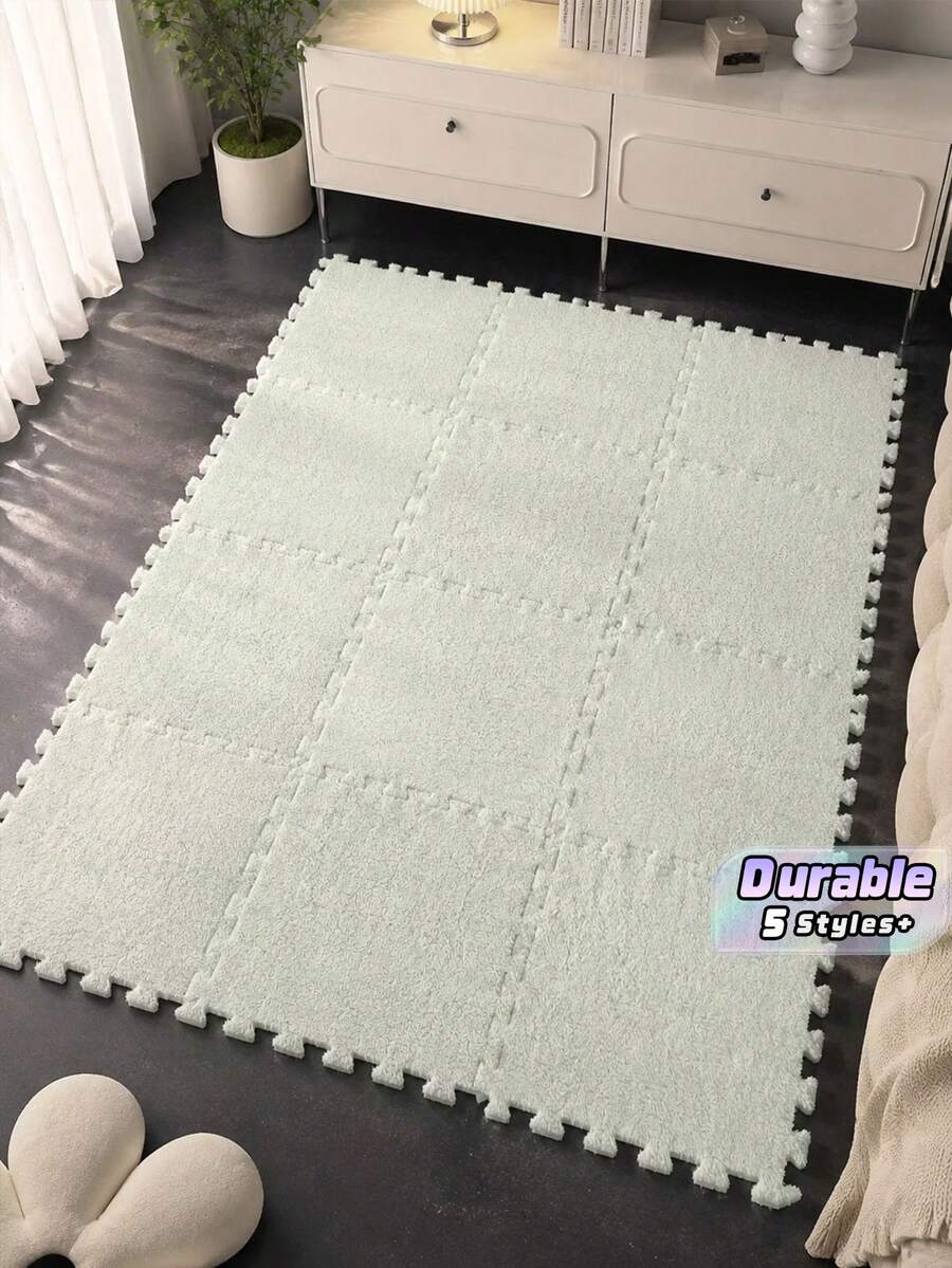 2/6/10/20/50pcs Spliced Floor Mats, Modern Minimalist Interlocking Foam Mats, Non-Slip And Easy-To-Clean Interlocking Carpets, Stain-Resistant Spliced Floor Mats, Suitable For Home Floor Decoration In Living Rooms - multicolor - View 1