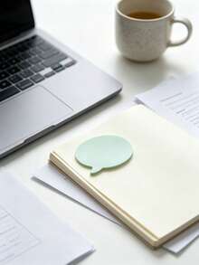 8 Colors Bubble Shape Self Adhesive Sticky Notes, 30 Sheets Each Pad, Colorful Memo Pads For School Office DIY - Eight colors - View 4