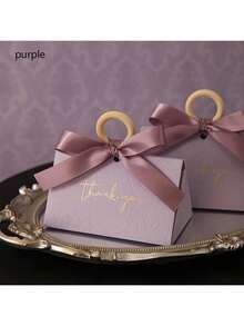 Luxury Wedding Candy Boxes, Portable Handheld Gift Boxes, Suitable For Weddings, Christmas, Valentine's Day, Birthdays, Candy Shop Packaging - Candy Box - View 7