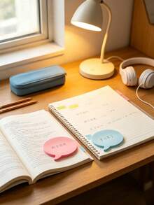 8 Colors Bubble Shape Self Adhesive Sticky Notes, 30 Sheets Each Pad, Colorful Memo Pads For School Office DIY - Eight colors - View 6