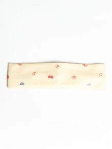 MUSERA 水果印花髮箍 抓髮圈細節 抓髮圈 春夏度假 伊比薩節慶 熱帶度假風 Saltwash - 黃色 - 查看 3