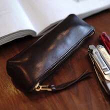 Retro Style Minimalist Large Capacity Pencil Case For Girls New Ins Style Makeup Brush Storage Bag - Multicolor - View 9