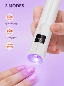 JMMO Nail Art Strip Light 300mAh, Small And Handy, Rechargeable UV LED Nail Lamp, Gel Nail Dryer, Mini Nail Light For Perfect Gel Manicure At Home - Multicolor - View 2