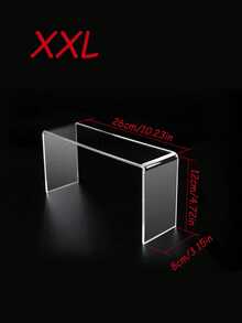 3/4/5-Piece Acrylic Display Stand Set, Clear Organizer For Collectibles, Desserts, Figurines, Cupcake & Candy Sticks, Rectangular Layered Desktop Shelf For Home, Kitchen, Office, Dorm Storage & Decoration - transparent color - View 15