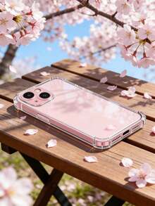 3PCS For 15 Soft TPU Clear Shockproof Scratch Resistant Anti Yellowing Bumper Case Cover With Raised Edge Drop Protection For Men Women Students Daily Office Travel Home Use Phone Accessory - Clear - View 9