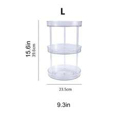 1 Double-Layer 360 ° Rotating Large Capacity Transparent Desktop Cosmetics Storage Rack, Cosmetics Sorting Rack, Cosmetics Storage Rack, Jewelry Sorting Rack, Jewelry Storage Rack, Suitable For Vacation Beaches, Bathrooms, Bedrooms And Other Places - transparent color - View 5
