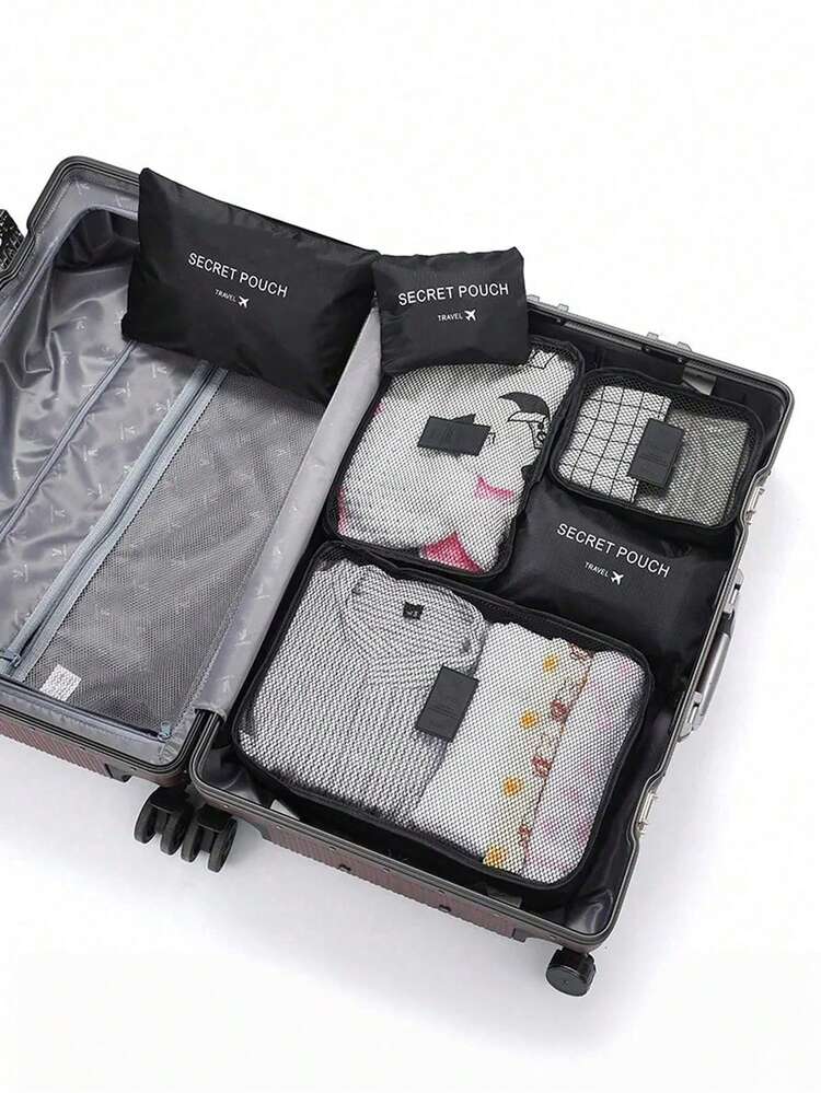 6PCS Foldable Storage Bags Set | Portable Travel Organizer Bags For Clothing | Wardrobe Closet Organizer | Dustproof Moisture-Proof Multipurpose Packing Cubes | Space Saving Home Storage Solution - View 4