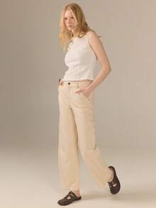 KÆRIA Hus Áo kiểu vỏ dệt - Cotton co giãn vân nổi - Trắng ngà - Phong cách hiện đại thanh lịch tối giản, Travel Edit, nhẹ, thoải mái, phù hợp văn phòng, brunch, mùa hè - trắng - Xem 4