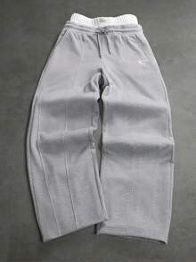 SLATEMANN Pantalones de chándal casuales y versátiles para uso diario con cintura de cordón para hombre - Gris - Ver 6