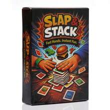 Slap Or Stack Full English Card Game, Slapburger Quick Recognition Reaction Speed Interactive Intelligence Game Cards - Multicolor - View 2