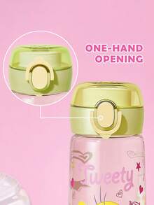 LOONEY TUNES X SHEIN 子彈手柄冷水瓶 660ml - 橄欖綠 - 查看 3
