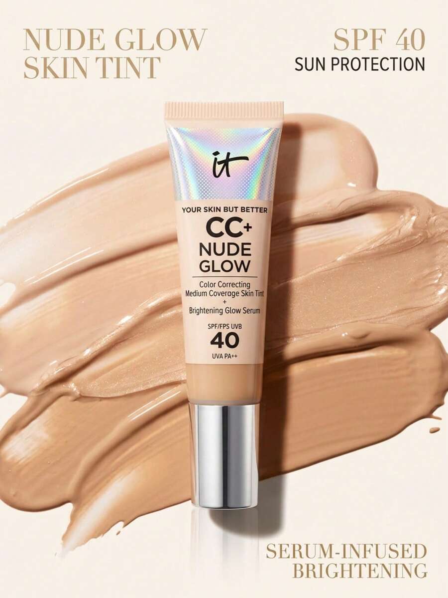 IT Cosmetics Your Skin But Better CC+ Nude Glow Foundation SPF40 Neutral Medium 32 Ml - Neutral Medium - View 1