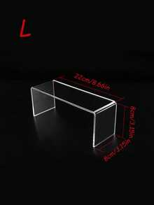 3/4/5-Piece Acrylic Display Stand Set, Clear Organizer For Collectibles, Desserts, Figurines, Cupcake & Candy Sticks, Rectangular Layered Desktop Shelf For Home, Kitchen, Office, Dorm Storage & Decoration - transparent color - View 10