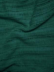 Elaquor Plus Size Solid Color Side Slit Cami Dress And Round Neck Cropped Top 2-Piece Set - Dark Green - View 6