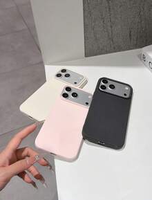 For IPhone Matte TPU Soft Case Shockproof Anti Drop Bumper Silicone Cover Air Cushion Corners Precise Cutouts Slim Fit Solid Color Anti Yellow Scratch Proof Dust Proof Anti Fingerprint - Multicolor - View 3
