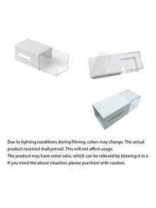 1/3Pcs Wall-Mounted Storage Box, Multi-Functional Small Object Organizer Box, Bathroom Wall Shelf, Dormitory Office Storage Drawer, White Bathroom Accessories Bathroom Tools Bathroom - White - View 2