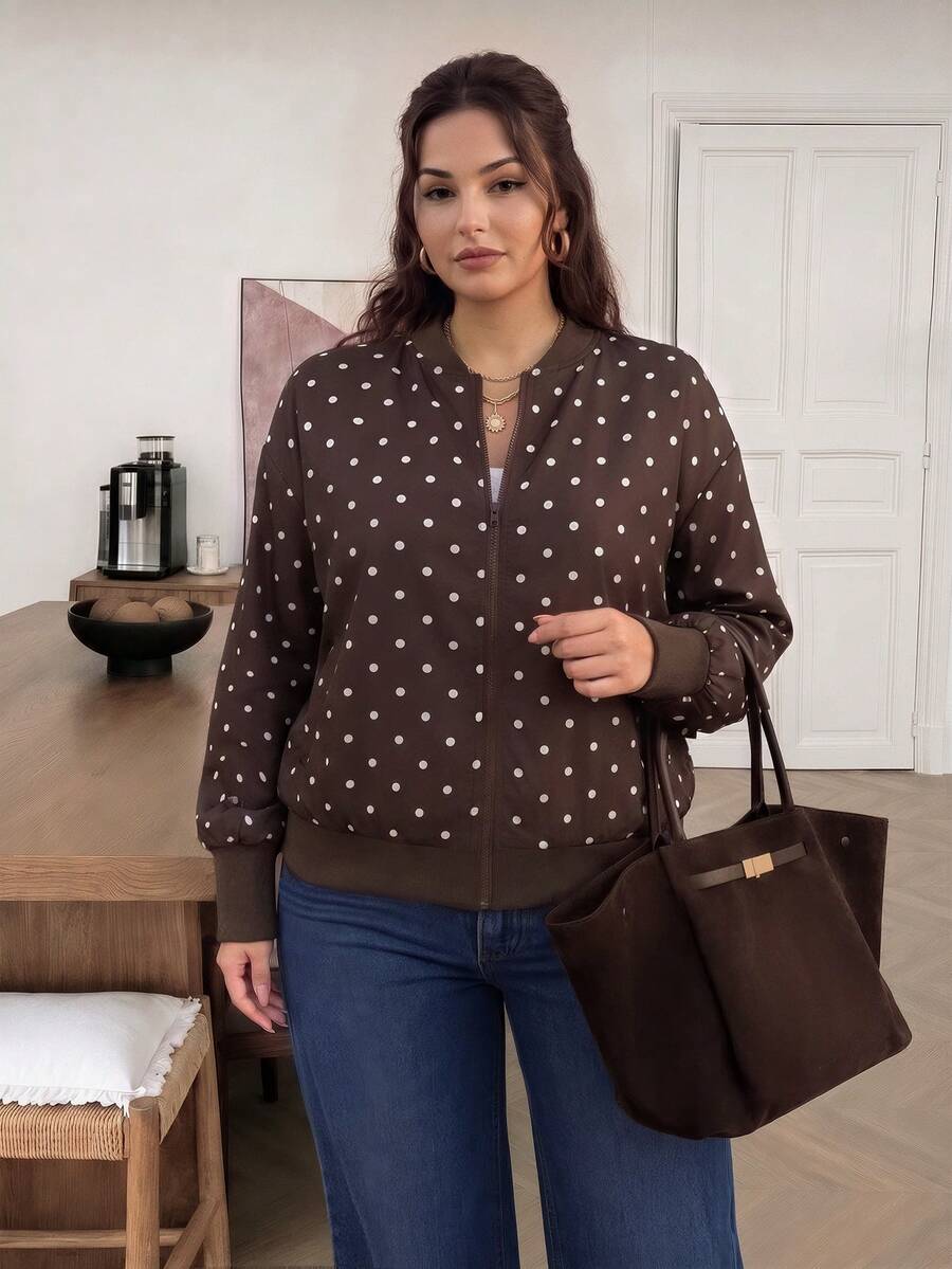 Lounesse Jaket Wanita Tipis Serbaguna dengan Siluet Lengan Panjang dan Motif Bunga Patchwork, Cocok untuk Kantor, Formal, Rodeo, Musim Gugur, dan Gaya Normal.