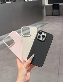 For IPhone Matte TPU Soft Case Shockproof Anti Drop Bumper Silicone Cover Air Cushion Corners Precise Cutouts Slim Fit Solid Color Anti Yellow Scratch Proof Dust Proof Anti Fingerprint - Multicolor - View 5