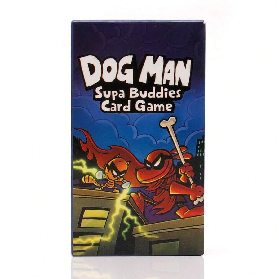 Juego de Cartas Dog Man, Juego de Mesa de Estrategia y Rompecabezas de Detective Completo en Inglés, Juego de Cartas Interactivo Familiar Padre-Hijo - Multicolor - Ver 1
