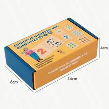 MINKOJA Montessori Early Education Toy, Wooden Number Matching And Counting Puzzle Game, Suitable For 3-6 Year Old Children's Enlightenment - Multicolor - View 2
