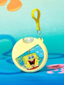 SpongeBob SquarePants | SHEIN 25ml/0.87oz 可愛熊便攜噴霧瓶，可補充手部消毒酒精瓶，配備矽膠保護套，附掛繩，柔軟矽膠材質，迷你卡片噴霧瓶，化妝品旅行分裝瓶，壓頭噴嘴 - 彩色 - 查看 3