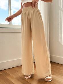 Wovencharm Wovencharm Women Beige Comfy Comfort Relaxed Relax Fit Pant - Beige - View 3