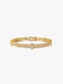 Opalesca Fashion Design Bracelet - Yellow Gold - View 13