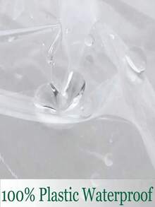 1件裝透明乙烯基桌布 防水防皺 PVC 桌布，適用餐桌、野餐、戶外、派對、手工DIY、居家、廚房，長方形/正方形，易清潔、可裁剪尺寸、可重複使用、耐用保護，多功能居家必備 - 透明 - 查看 3