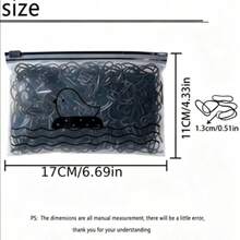 500 Pcs/Pack Disposable Elastic Hair Ties, Suitable ForHairstyling, Daily Decoration, All Seasons And Gym Use - Black - View 6