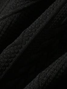 FRIFUL Women's Early Autumn New Korean Style Zipper Layered Vest With Patchwork Pleated Ruffle Hem Regular Jacket - Black - View 12