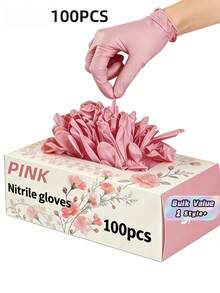 1包100入家用一次性手套，耐用可重複使用清潔手套，無乳膠無粉末，適用廚房、居家、沙龍日常使用，衛生舒適 - a - 查看 1