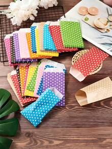 1/10/30PCS Polka Dot Sealing Shipping Bags, Self-Adhesive Courier Envelopes For Small Business Packaging, Waterproof Mailing Pouches - Multicolor - View 4