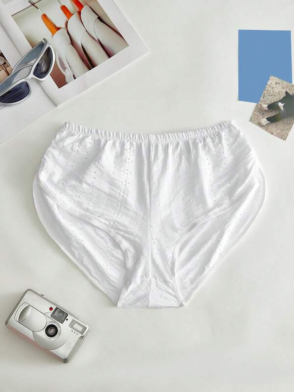 Lowkey Lull Pure Cotton Comfortable Textured Split Side Women's Boxer Briefs