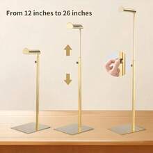 1/2 Pieces Elegant Handbag Display Stand, Stainless Steel Material, 14.17 Inches, Extendable To 23.62 Inches, Suitable For Home/Boutique/Jewelry Retail Store | Easy To Assemble/Dismantle, Bag Hanging Rack - Multicolor - View 5