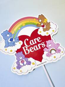 SHEIN X Care Bears 15件組生日派對裝飾插飾，甜點杯子蛋糕裝飾插飾，蛋糕裝飾 - 彩色 - 查看 4
