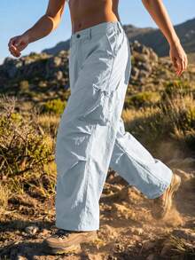Exploreva Exploreva Women's Outdoor Sports Cargo Hiking Pants - Blue - View 1