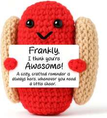 POKOJA LAND 1 Hand-Crocheted Table Decoration: A Fun And Cute Animal Figurine-The Perfect Thank-You Gift For Friends And Sisters, Or A Heartfelt Token Of Appreciation For Mom, Colleagues, And Family. Ideal As A Small Decorative Gift For The Bedroom. - Multicolor - View 28
