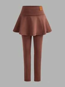 SHEIN 女童休閒百搭緊身褲裙 3件套，買1得3 - 彩色 - 查看 9